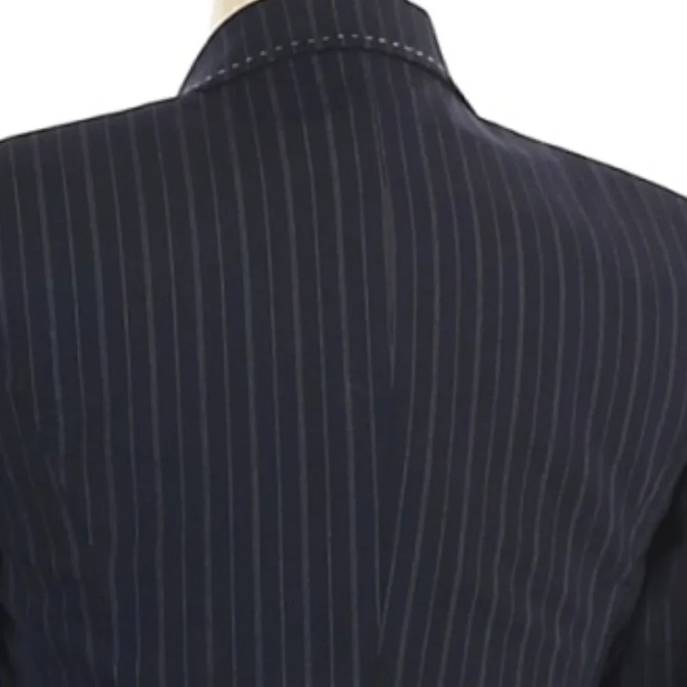 H Hilfiger blue &White pinstripe Wool Blazer‎